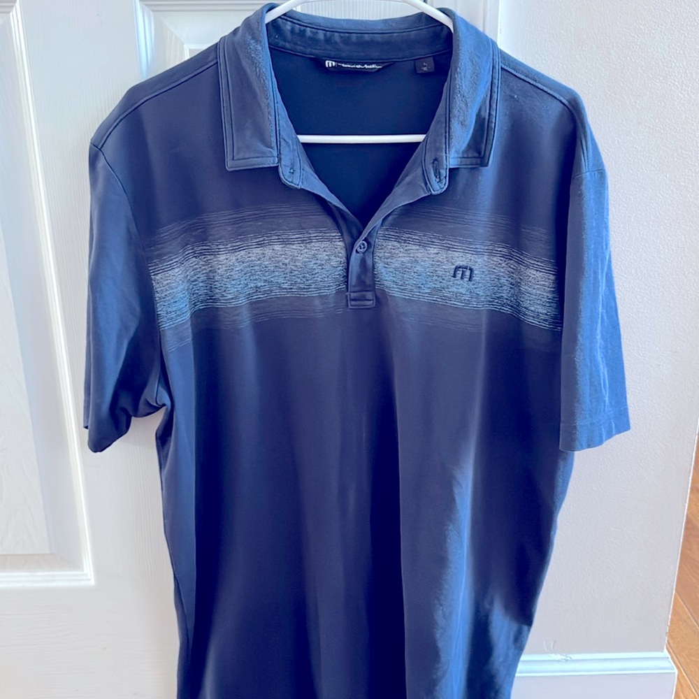 Travis Mathew Golf Polo - XL. Navy blue.